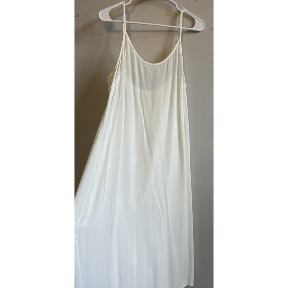 Christy Dawn Casual Slip Dress Maxi Long Recycle ECO Luxury Minimal USA XL - Picture 9 of 13